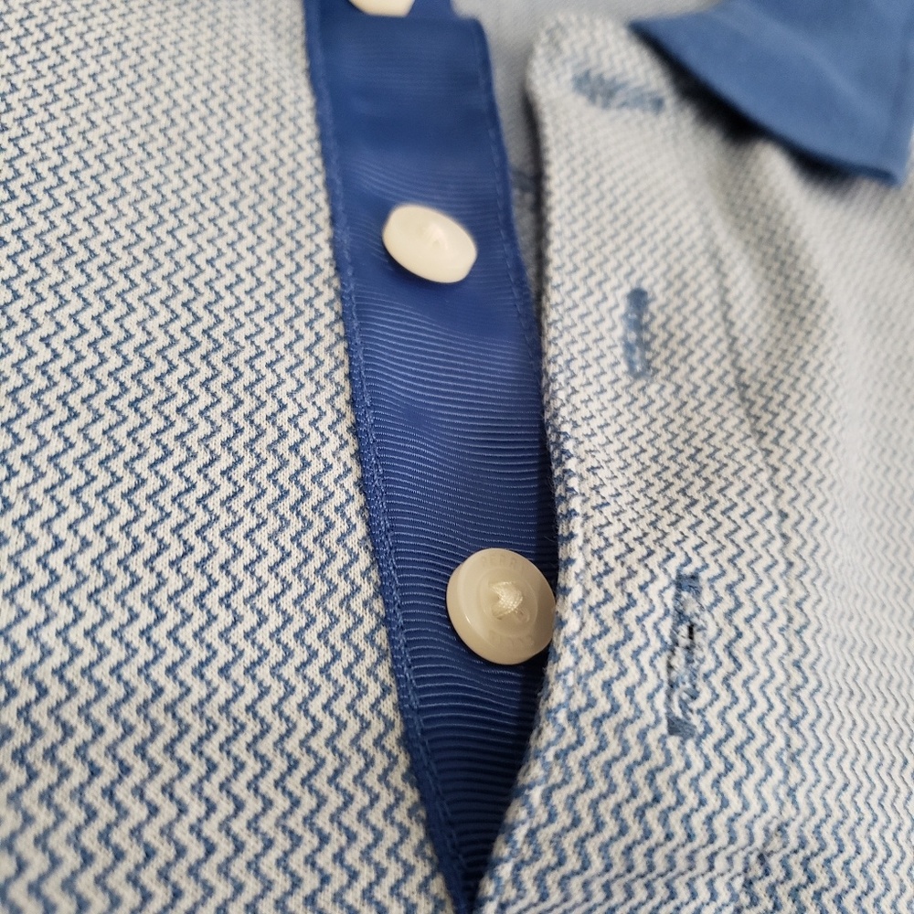 Perry Ellis Zig Zag Polo shirt XXL.
